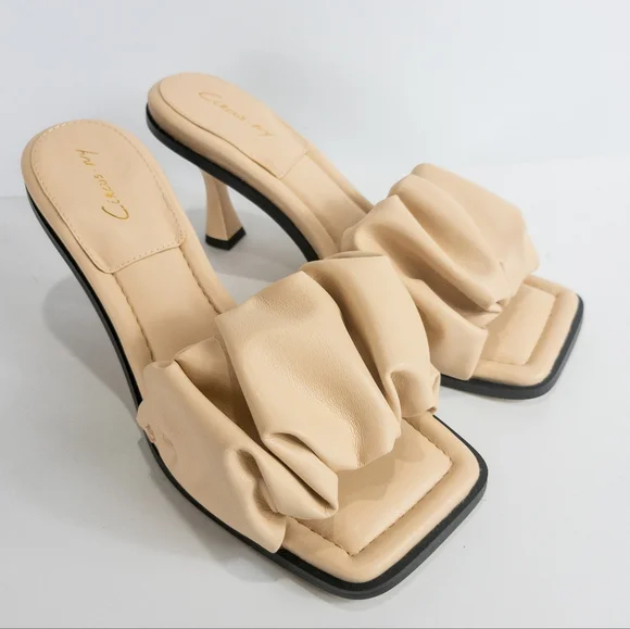 Circus by Sam Edelman Cashmere Slade Slide Sandals Summer Sand -9 - Picture 6 of 7